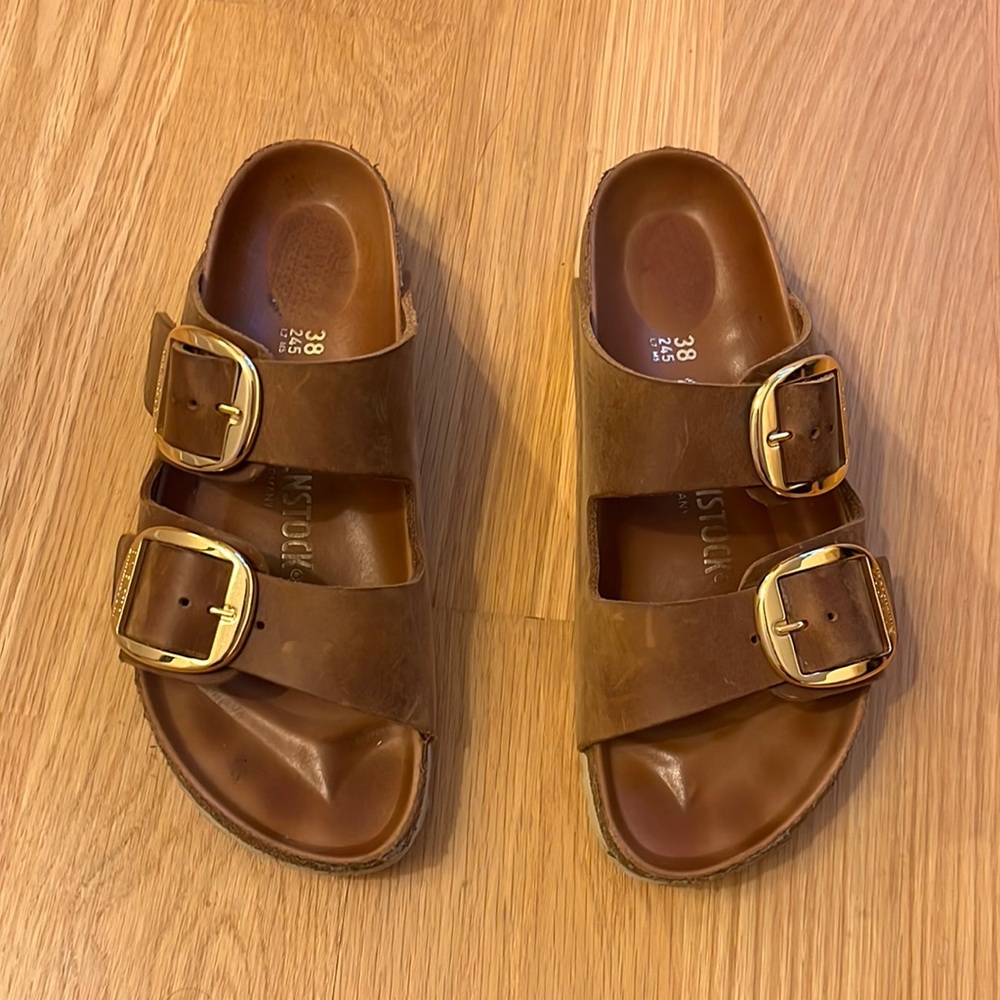 Birkenstock Big Buckle Slide Sandal Size 7.5/38 Narrow